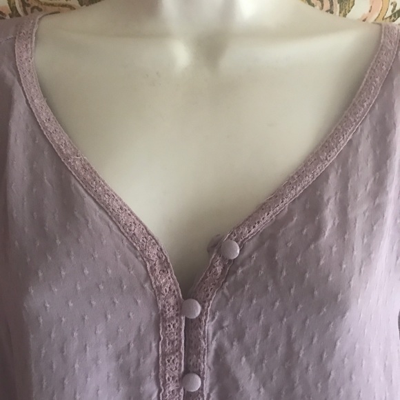 Como Vintage Swiss Dot Blouse W/ Bell Sleeve - Picture 6 of 8